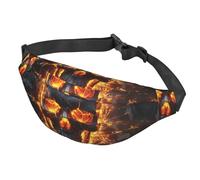 Fanny Pack Belt Bag for Women Men Adjustable Waist Pack Bag Shattering of skull Crossbody Bags for Travel, Black, One Size