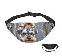 Fanny Pack Belt Bag for Women Men Waterproof Waist Pack Adorable Schnauzer Waist Bag with Adjustable Strap