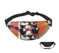 Fanny Pack Belt Bag for Women Men Waterproof Waist Pack Alpaca Wearing Sunglasses Waist Bag with Adjustable Strap