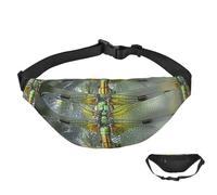 Fanny Pack Belt Bag for Women Men Waterproof Waist Pack Jewel Dragonfly Waist Bag with Adjustable Strap