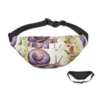 Fanny Pack Belt Bag for Women Men Waterproof Waist Pack Lovely Snail Waist Bag with Adjustable Strap