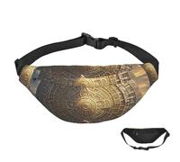 Fanny Pack Belt Bag for Women Men Waterproof Waist Pack Mayan Calendar End of The World Waist Bag with Adjustable Strap