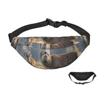 Fanny Pack Belt Bag for Women Men Waterproof Waist Pack Nature Wild Animal Deers Waist Bag with Adjustable Strap