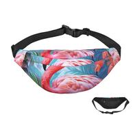 Fanny Pack Belt Bag for Women Men Waterproof Waist Pack Painted Flamingo Waist Bag with Adjustable Strap