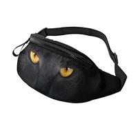 Fanny Pack Black Cat Fashion Waist Pack Casual Fanny Waist Pack for Men Women Adjustable Belts Bag for Travel Hiking Sports
