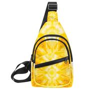 Fanny Pack Cross Body Bag for Outdoors Hiking Traveling, Abstract tie dye