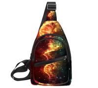 Fanny Pack Cross Body Bag for Outdoors Hiking Traveling, DNA (5)