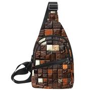 Fanny Pack Cross Body Bag for Outdoors Hiking Traveling, Various Chocolate (5)