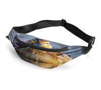 Fanny Pack Crossbody for Women Men,Cute Loon Birds Print Sports Waist Bag,Fashion Waist Packs Bag with Adjustable Strap