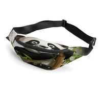Fanny Pack Crossbody for Women Men,Cute Panda Print Sports Waist Bag,Fashion Waist Packs Bag with Adjustable Strap