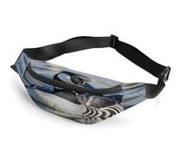 Fanny Pack Crossbody for Women Men,Loon Birds Print Sports Waist Bag,Fashion Waist Packs Bag with Adjustable Strap