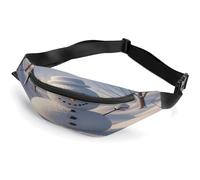Fanny Pack Crossbody for Women Men,Winter Snowman Print Sports Waist Bag,Fashion Waist Packs Bag with Adjustable Strap