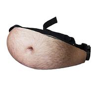 Fanny Pack Dad Bag Interesting Pack Fake Beer Belly Zipper Waist Bag Traveling Bag with Adjustable Belt