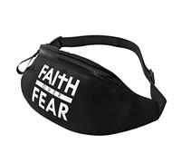 Fanny Pack Faith Over Fear Books Scripture Verse Christianty Unisex Bumbags Foldable Waistpacks For Dog Walking Sports Hiking 14X35Cm