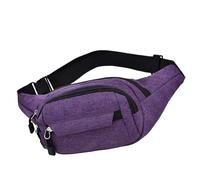 Fanny Pack for Hiking, Waist Pack - for Running and Hiking - Portable for Walking Dogs, Camping, Going Shopping, purple, Consulte la descripción, See description