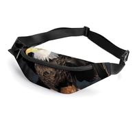Fanny Pack for Men Women 3D Bald Eagleprinted Crossbody Belt Bags Sports Waist Bag ForTravel Running Hiking Walking Workout, 3D Bald Eagle, 36*15cm