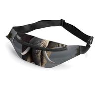 Fanny Pack for Men Women 3D Elephantprinted Crossbody Belt Bags Sports Waist Bag ForTravel Running Hiking Walking Workout, 3D Elephant, 36*15cm