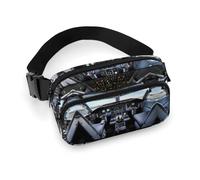 Fanny Pack for Men Women Airplane Cockpit Belt Bag Lightweight Waist Bag Pack Full Printed Pack With Adjustable Strap For Running Hiking Travel, style, 20x13cm