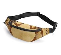 Fanny Pack for Men Women Ancient Egyptianprinted Crossbody Belt Bags Sports Waist Bag ForTravel Running Hiking Walking Workout, Ancient Egyptian, 36*15cm