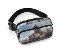 Fanny Pack for Men Women Armenian Church Belt Bag Lightweight Waist Bag Pack Full Printed Pack With Adjustable Strap For Running Hiking Travel, style, 20x13cm
