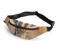 Fanny Pack for Men Women Belt Bag A Brown Hare Crossbody Waist Pack for Travel Walking Running Bum Bags, style-1, 36*15cm