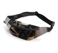 Fanny Pack for Men Women Belt Bag Golden Skull Mask Crossbody Waist Pack for Travel Walking Running Bum Bags, style-4, 36*15cm