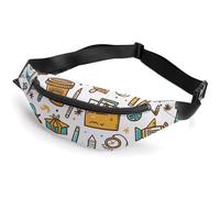 Fanny Pack for Men Women Belt Bag Graffiti Art Style Crossbody Waist Pack for Travel Walking Running Bum Bags, style, 36*15cm
