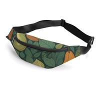 Fanny Pack for Men Women Belt Bag Leaves And Pears Crossbody Waist Pack for Travel Walking Running Bum Bags, color-2, 36*15cm