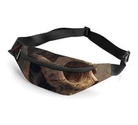 Fanny Pack for Men Women Belt Bag Skull Wearing Headband Crossbody Waist Pack for Travel Walking Running Bum Bags, color-1, 36*15cm