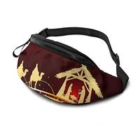 Fanny Pack for Men Women, Birth of Jesus Waist Pack Bag with Belt Adjustable Sling Pocket Crossbody Shoulder Bag Chest Bag for Traveling Hiking Cycling Running