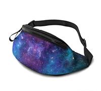 Fanny Pack for Men Women, Blue Galaxy Waist Pack Bag with Belt Adjustable Sling Pocket Crossbody Shoulder Bag Chest Bag for Traveling Hiking Cycling Running