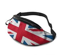 Fanny Pack for Men Women, British Flag Waist Pack Bag with Belt Adjustable Sling Pocket Crossbody Shoulder Bag Chest Bag for Traveling Hiking Cycling Running