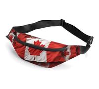 Fanny Pack for Men Women Canadian Flagprinted Crossbody Belt Bags Sports Waist Bag ForTravel Running Hiking Walking Workout, Canadian Flag, 36*15cm