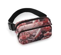 Fanny Pack for Men Women Cherry Blossom Red Carp Belt Bag Lightweight Waist Bag Pack Full Printed Pack With Adjustable Strap For Running Hiking Travel, style, 20x13cm