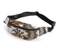 Fanny Pack for Men Women Chinese Dragon with Pearlprinted Crossbody Belt Bags Sports Waist Bag ForTravel Running Hiking Walking Workout, Chinese dragon with pearl, 36*15cm