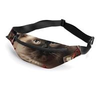 Fanny Pack for Men Women Christmas Siamese Catprinted Crossbody Belt Bags Sports Waist Bag ForTravel Running Hiking Walking Workout, Christmas Siamese Cat, 36*15cm