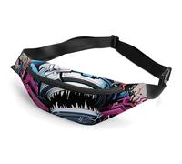 Fanny Pack for Men Women Colorful Graffitiprinted Crossbody Belt Bags Sports Waist Bag ForTravel Running Hiking Walking Workout, Colorful Graffiti, 36*15cm
