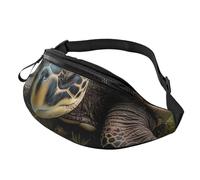 Fanny Pack for Men Women Crossbody Waist Bag Big Tortoise Belt Bag with Adjustable Strap Hip Bum Bag, Black, One Size