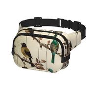 Fanny Pack for Men Women Crossbody Waist Bag Birds on Branches Belt Bag with Adjustable Strap Hip Bum Bag