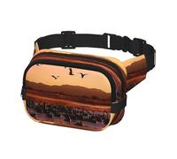 Fanny Pack for Men Women Crossbody Waist Bag Bosque del Apache Wildlife Refuge Belt Bag with Adjustable Strap Hip Bum Bag