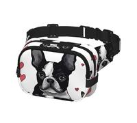 Fanny Pack for Men Women Crossbody Waist Bag Boston Terrier Dog Belt Bag with Adjustable Strap Hip Bum Bag, Black, One Size
