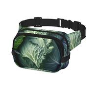 Fanny Pack for Men Women Crossbody Waist Bag Bright Cabbage Belt Bag with Adjustable Strap Hip Bum Bag, Black, One Size