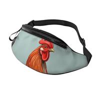 Fanny Pack for Men Women Crossbody Waist Bag Chicken Print Belt Bag with Adjustable Strap Hip Bum Bag, Black, One Size