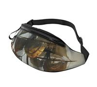 Fanny Pack for Men Women Crossbody Waist Bag Cool Pirate Ship Belt Bag with Adjustable Strap Hip Bum Bag, Black, One Size