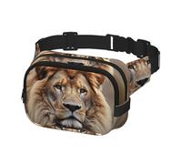 Fanny Pack for Men Women Crossbody Waist Bag Creative Animals Lion Belt Bag with Adjustable Strap Hip Bum Bag