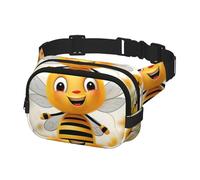 Fanny Pack for Men Women Crossbody Waist Bag Cute Bees Daisy Flower Belt Bag with Adjustable Strap Hip Bum Bag