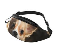 Fanny Pack for Men Women Crossbody Waist Bag Cute Chihuahua Belt Bag with Adjustable Strap Hip Bum Bag, Black, One Size