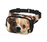 Fanny Pack for Men Women Crossbody Waist Bag Cute Chihuahua Belt Bag with Adjustable Strap Hip Bum Bag