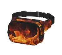 Fanny Pack for Men Women Crossbody Waist Bag Dancing Fire Belt Bag with Adjustable Strap Hip Bum Bag, Black, One Size