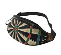 Fanny Pack for Men Women Crossbody Waist Bag Dart Board Belt Bag with Adjustable Strap Hip Bum Bag, Black, One Size